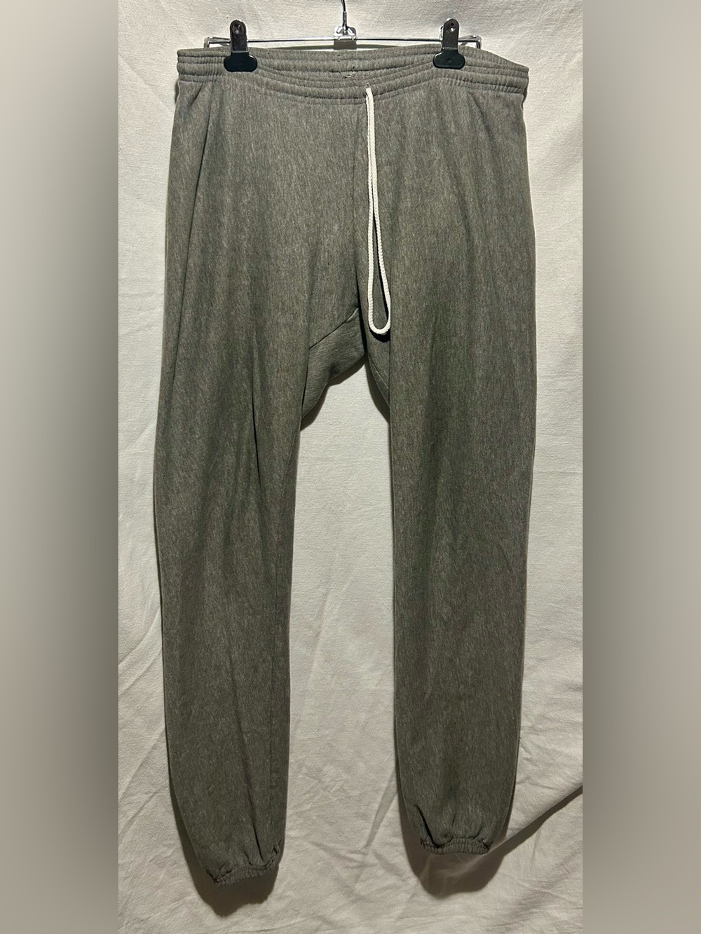 American Apparel Gray Fleece Sweatpants Drawstring Size XL